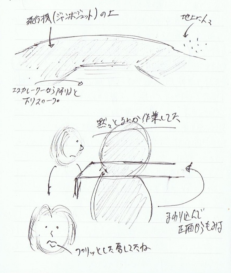＜夢占い＞フロアだと思ったら機体の上だった
